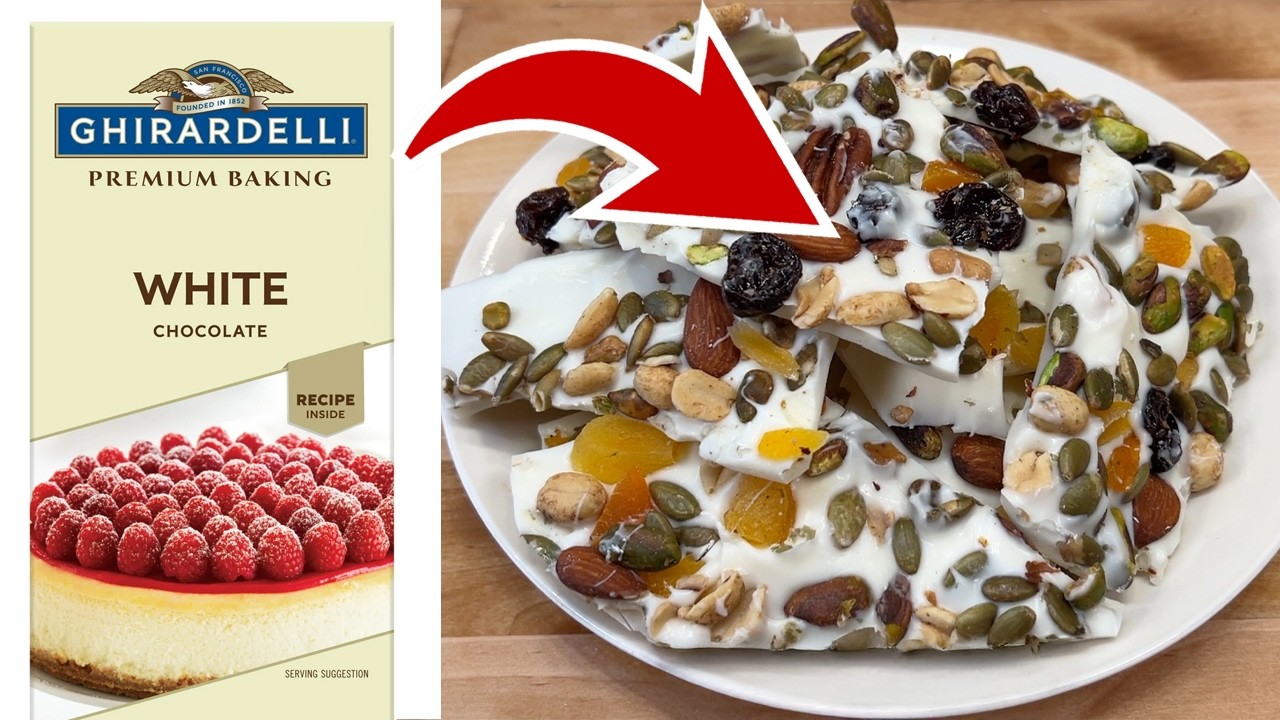 Minute Gourmet: Easy Fruit & Nut Chocolate Bark Recipe